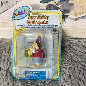 NWT NIP Ganz Webkinz Happy Birthday Cheeky Monkey Toy Figurine Unopened Code